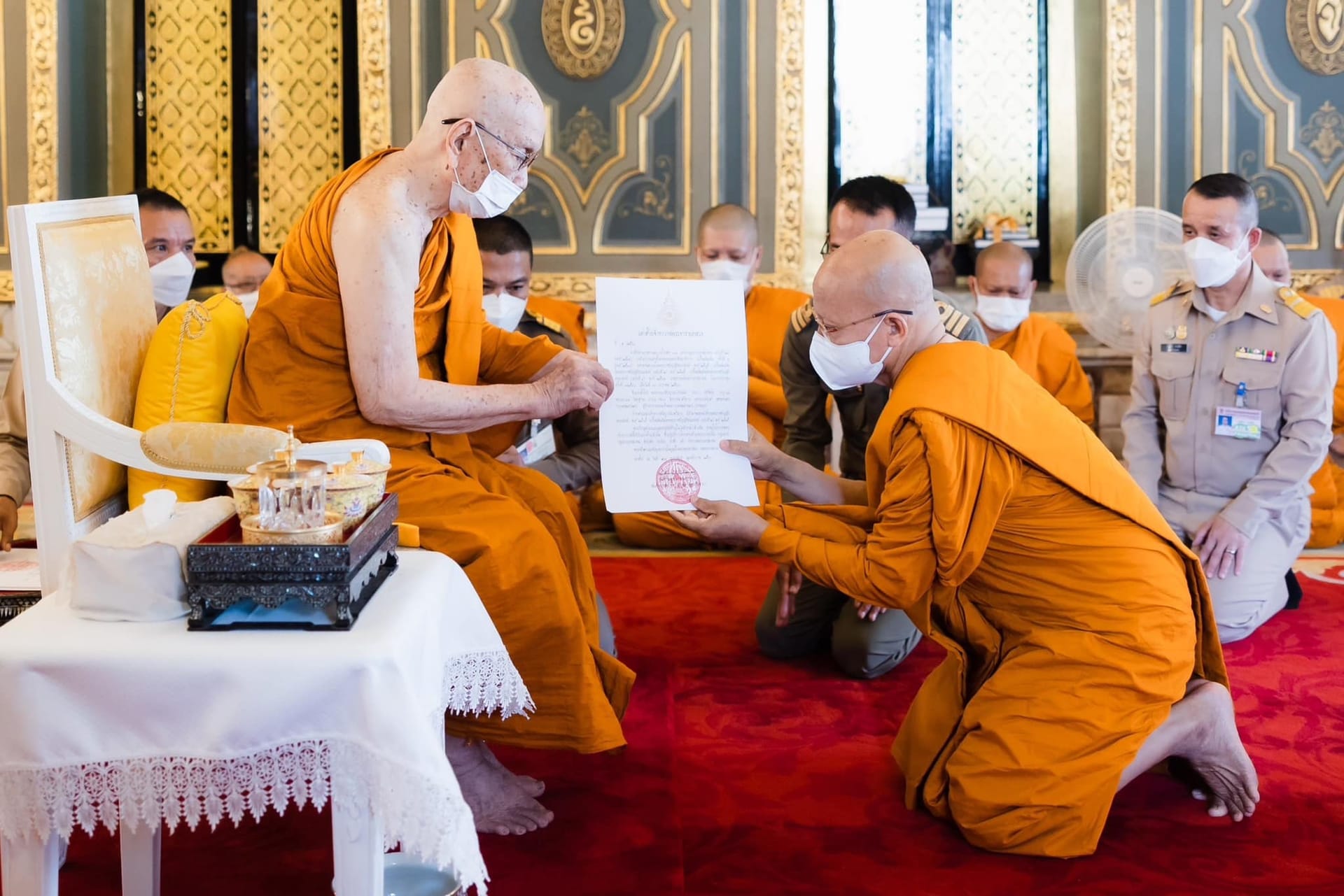 พระธรรมวชิรญาณ (จิรพล อธิจิตฺโต) รับพระบัญชาแต่งตั้งจากสมเด็จพระสังฆราชฯ ให้ดำรงตำแหน่งเจ้าอาวาสวัดบวรนิเวศวิหาร